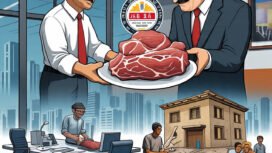 Ilustrasi porsi perusahaan nasional PT Vale Indonesia dapat porsi besar (daging), sementara perusahaan lokal dapat tulang. (Foto : AI)