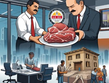 Ilustrasi porsi perusahaan nasional PT Vale Indonesia dapat porsi besar (daging), sementara perusahaan lokal dapat tulang. (Foto : AI)