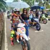 Fahri Sandi pembalap GVK Racing Team Malili star ke tujuh ajang Bupati Road Race Kejurprov Putaran Kedua IMI Sulsel di Sirkuit Taman Sayang Puncak Indah, Lutim, Minggu, (01/05/25)