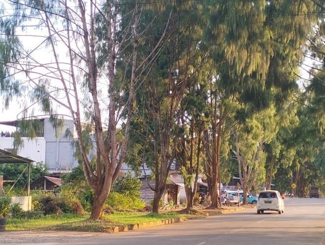 
					Suasana sekitar toko campuran yang dibobol maling, Senin, (09/06/25).