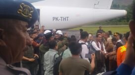 Menteri Kehutanan Republik Indonesia, Raja Juli Antoni tiba di Bandara Andalan Soroako. Ia dijemput Plt CEO PT Vale Indonesia, Bernadus Irmanto bersama Bupati Luwu Timur, Irwan Bachri Syam, Jum'at, (13/06/25)