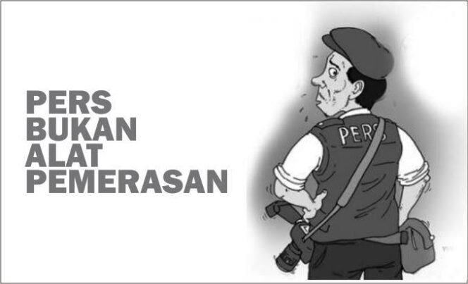 
					Ilustrasi. Pers Bukan Alat Pemerasan. (Ist)