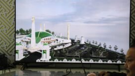 Design baru Islamic Center. Design ini sudah dipresentasikan di hadapan Bupati Luwu Timur, Irwan Bachri Syam, Jum'at (04/07/25)