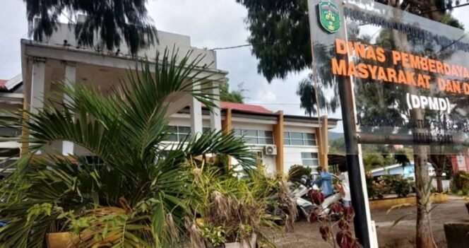 
					Suasana kantor DPMD Lutim beberapa waktu lalu. (Ist)