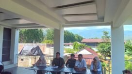 SPBU Wotu bersama Dinas Perikanan Lutim konferensi pers terkait layanan khusus nelayan, Rabu, (13/08/25) Foto : M Hidayat 