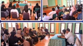 Kepala Sekolah SMKN 1 Lutim rapat bersama para guru terkait sanksi siswa yang melakukan kekerasan, Rabu, (20/08/25)