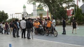 Rekonstruksi kasus penganiayaan berat di Halaman Mapolres Luwu Timur, Kamis, 21 Agustus 2025