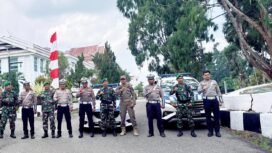 TNI, Polri dan Satpol PP jaga Kantor Bupati dan Rujab DPRD Lutim 