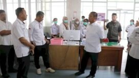 Bupati Luwu Timur, Irwan Bachri Syam sidak di RSUD I Lagaligo Wotu beberapa hari yang lalu. 