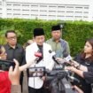 Menteri Agama RI, Nasaruddin Umar, saat memberikan keterangan pers terkait narasi negatif terhadap pondok pesantren.