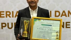 Bpati Bantaeng, M Fathul Fauzy Nurdin, usai menerima penghargaan dalam Pesantren Award Kemenag RI.