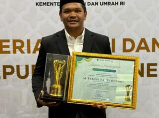 Bpati Bantaeng, M Fathul Fauzy Nurdin, usai menerima penghargaan dalam Pesantren Award Kemenag RI.