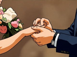 Ilustrasi orang menikah (META/AI)