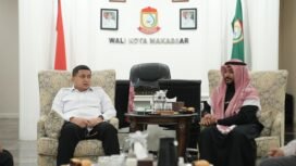 Wali Kota Makassar bersama pimpinan Universitas Ummul Qura Mekkah, saat bertemu di Balai Kota Makassar, Rabu (29/10/2025)