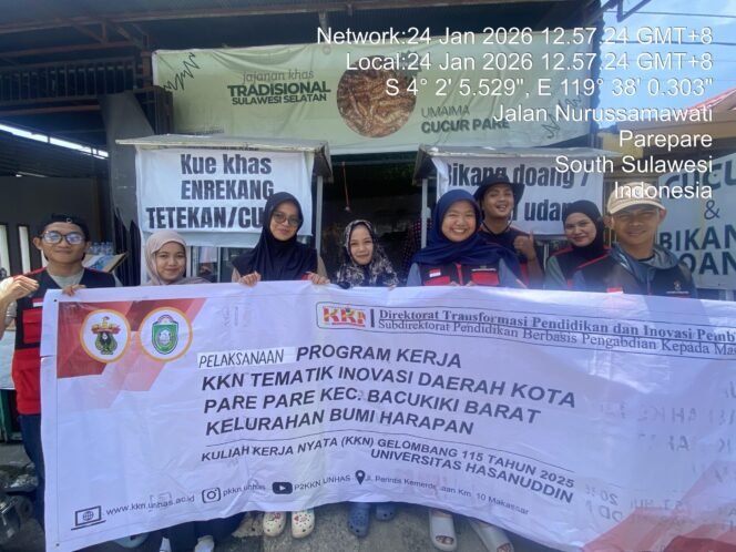 
					Dorong Digitalisasi UMKM, Mahasiswa KKN 115 Unhas Lakukan Pendampingan di Parepare