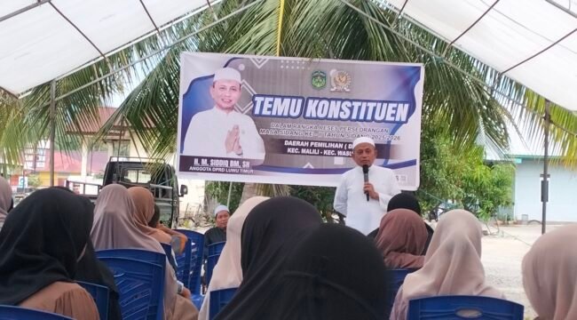 HM Siddiq BM serap aspirasi masyarakat dalam temu konstituen sidang ke II di Desa Laskap, Jum'at, (06/03/2026)