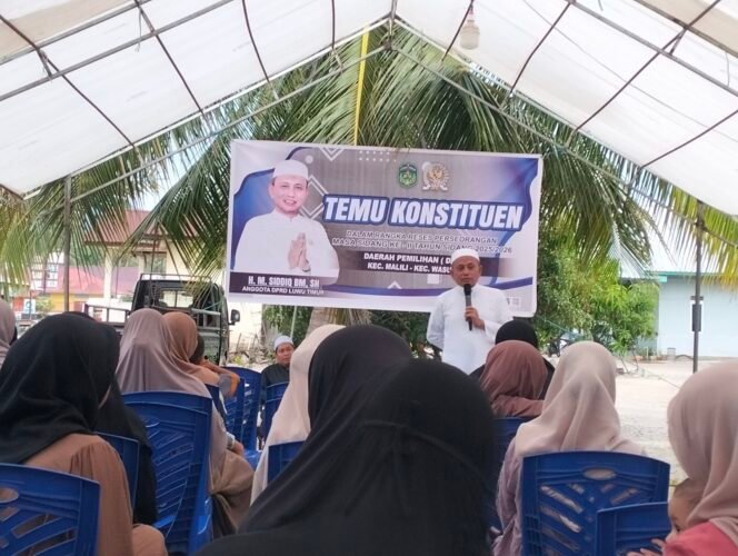 
					HM Siddiq BM serap aspirasi masyarakat dalam temu konstituen sidang ke II di Desa Laskap, Jum'at, (06/03/2026)