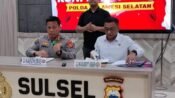 Konferensi pers pengungkapan kasus siber Polda Sulsel