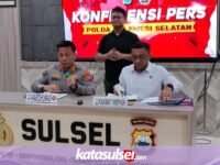 Konferensi pers pengungkapan kasus siber Polda Sulsel