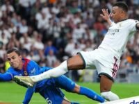 Emil Audero saat membela Rayo Vallecano melawan Real Madrid