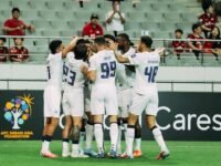 Pemain Persib Bandung berlaga menghadapi FC Seoul di ACL Two