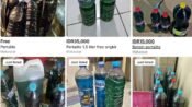 Tangkapan layar penjualan Pertalite di marketplace Facebook