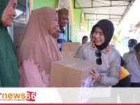 Kapolres Pelabuhan Makassar bersama jajaran menyambangi warga tiga pulau terluar Makassar