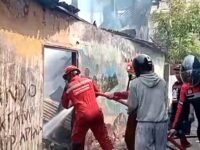 Kebakaran permukiman padat penduduk di Jalan Teuku Umar Tallo Makassar